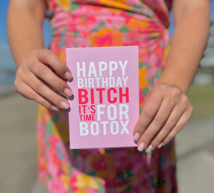 Bad on Paper Greeting Card - Time For Botox Greeting Card Bad on Paper
