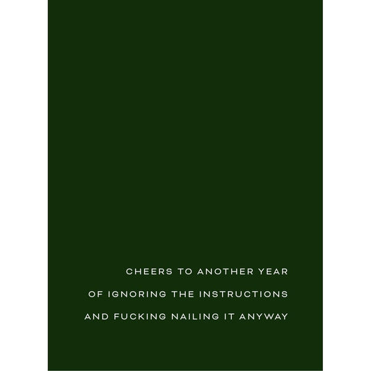 Father's Day Card 'F*cking Nailing It Anyway' Father's Day Card Style and Error