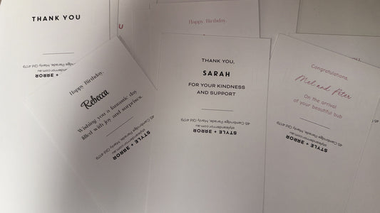 Floral Keepsake Card - Standard Design Style and Error