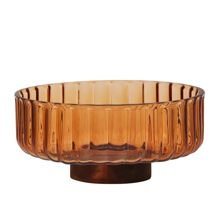 Mardin Glass/Wood Footed Bowl Bowl Coast to Coast