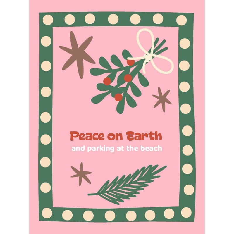 Style + Error Christmas Card - Peace on Earth Christmas Card Style + Error