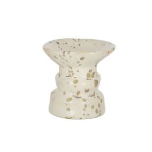 Tangier Ceramic Candle Holder (10.5 x 11cm) - Natural Candle Holder Coast to Coast