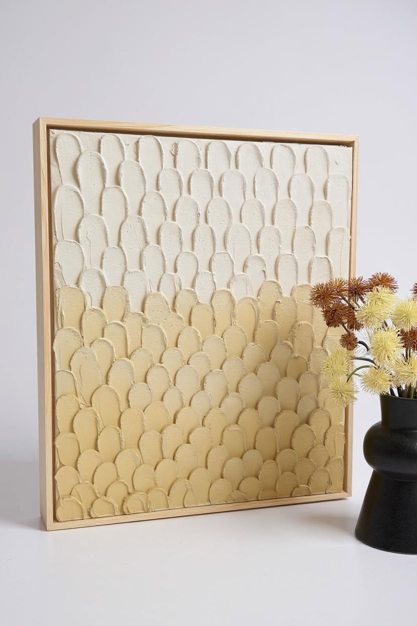 Textured Wall Art - 'Crowd (Ombre)' Ready to Hang Style and Error