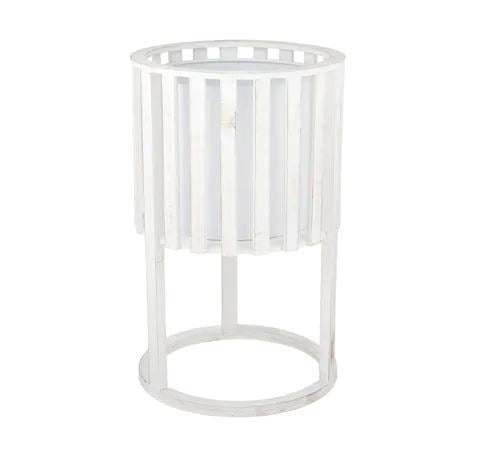 Waylon Wood Planter - White Wash Planter Coast to Coast