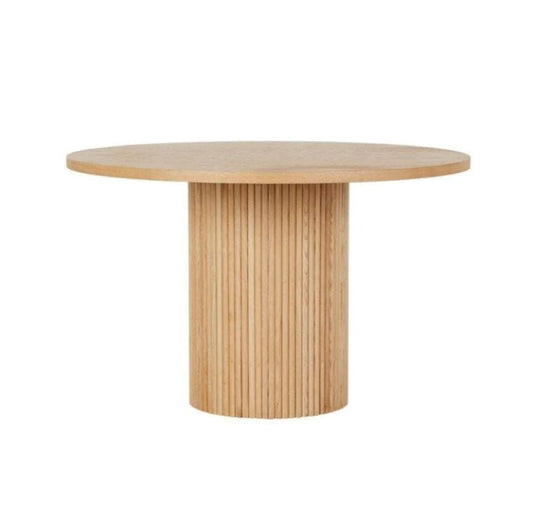 Benjamin Ripple Round Dining Table - Natural Ash All Products vendor-unknown 