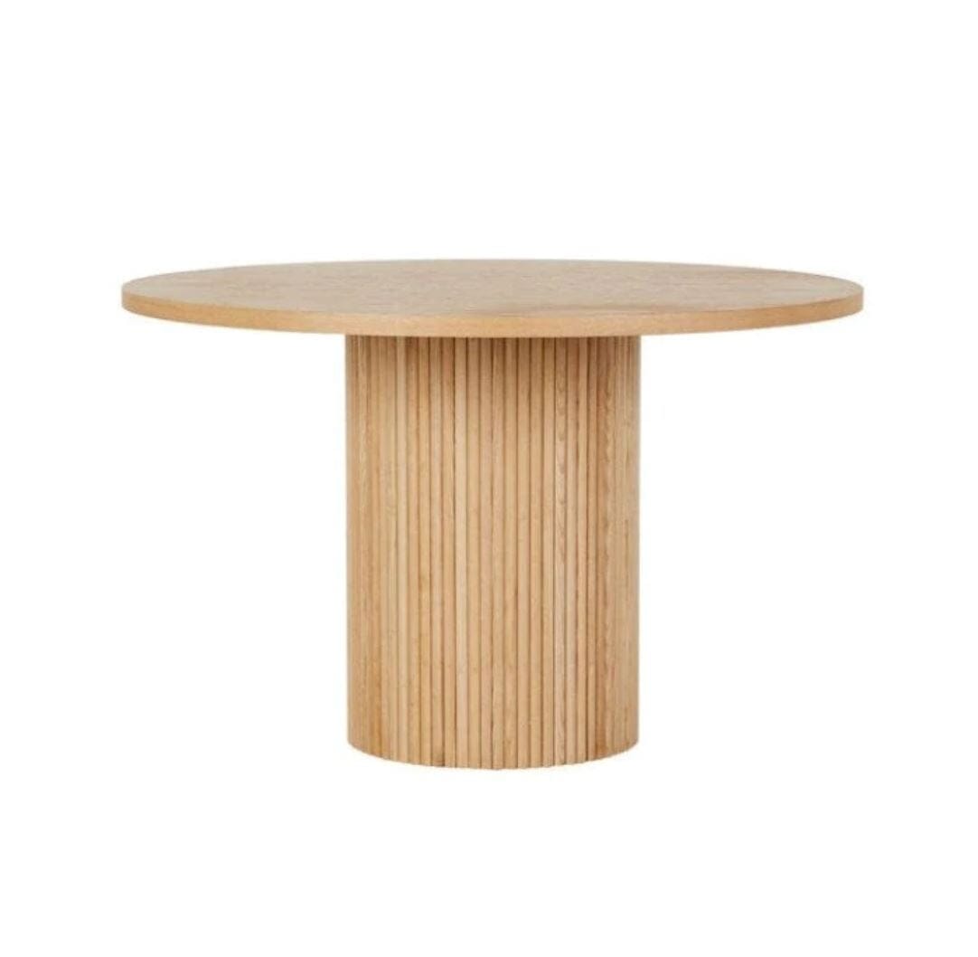 Benjamin Ripple Round Dining Table - Natural Ash All Products vendor-unknown 