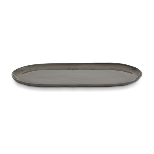 Cloud Oval Plate - Charcoal (Large) All Products vendor-unknown 