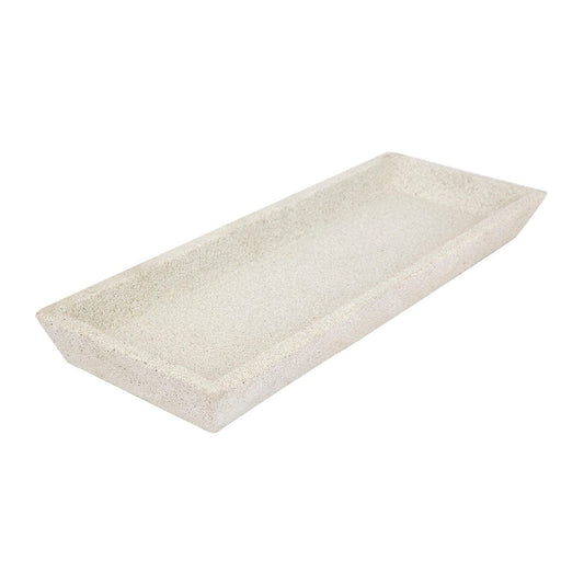 Concrete Square Tray - White All Products vendor-unknown 