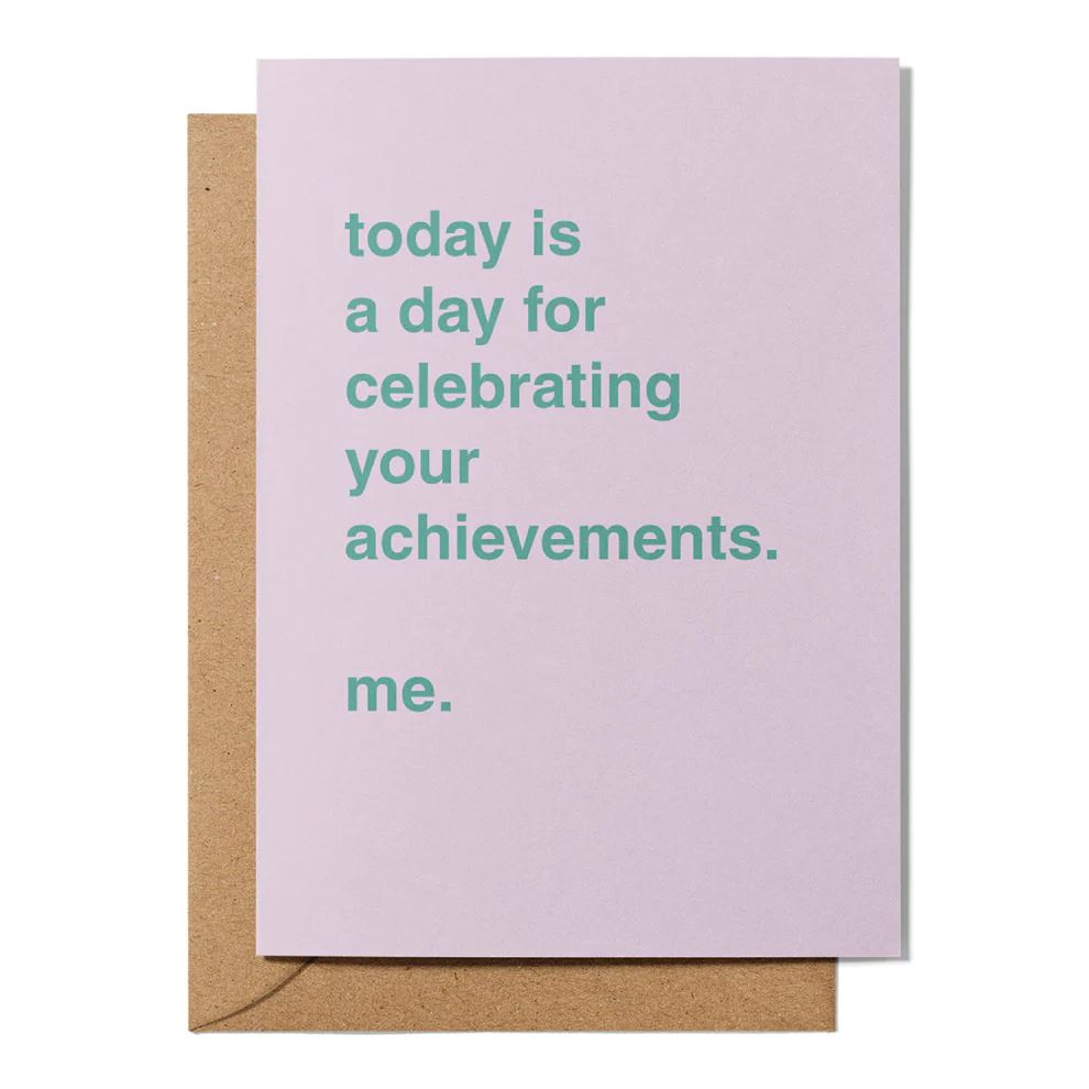 Father's Day Greeting Card - "Celebrating Your Achievements" Greeting Card Greetings From Hell