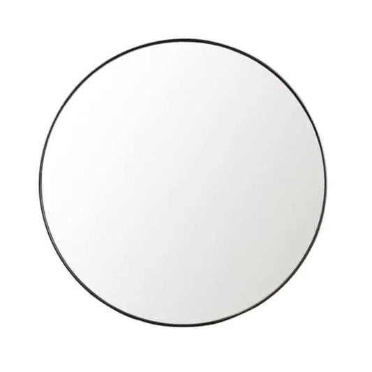 Gatsby Mirror Round - Black Metal All Products vendor-unknown 