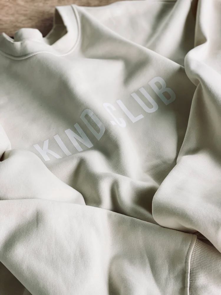 Kind.Club Cozy Crew - Ecru Crew Sweater Kind.Club