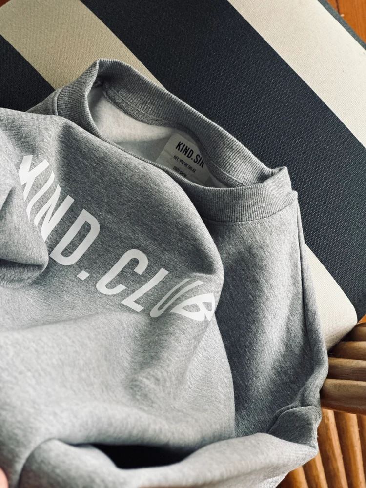 Kind.Club Cozy Crew - Marle Grey Crew Jumper Kind.Club