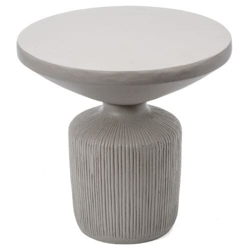 Lahaina Faux Concrete Side Table - Grey All Products vendor-unknown