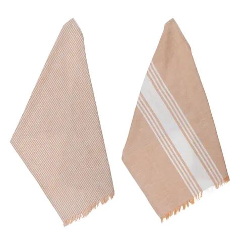 Neve Set of 2 Cotton Tea Towels - Terracotta Tea Towel Coast to Coast
