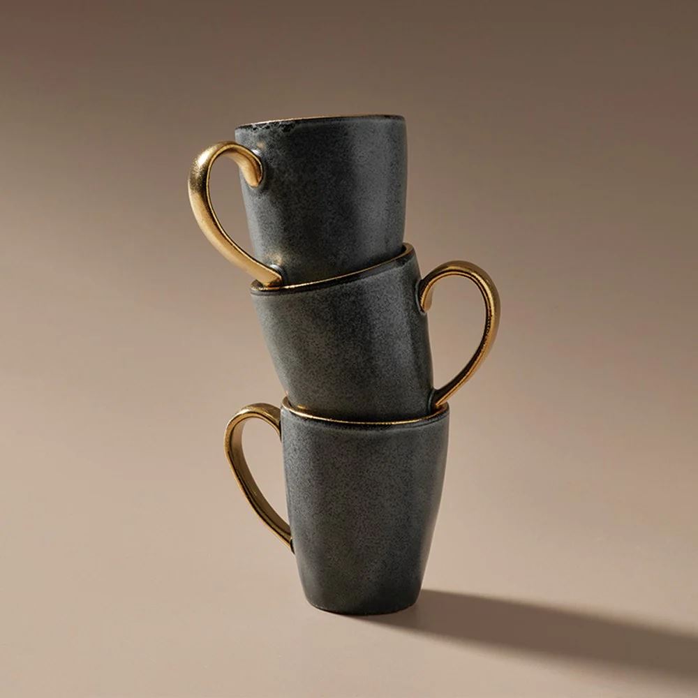 Senseo Mug - Matte Charcoal Coffee Mug Indigo Love