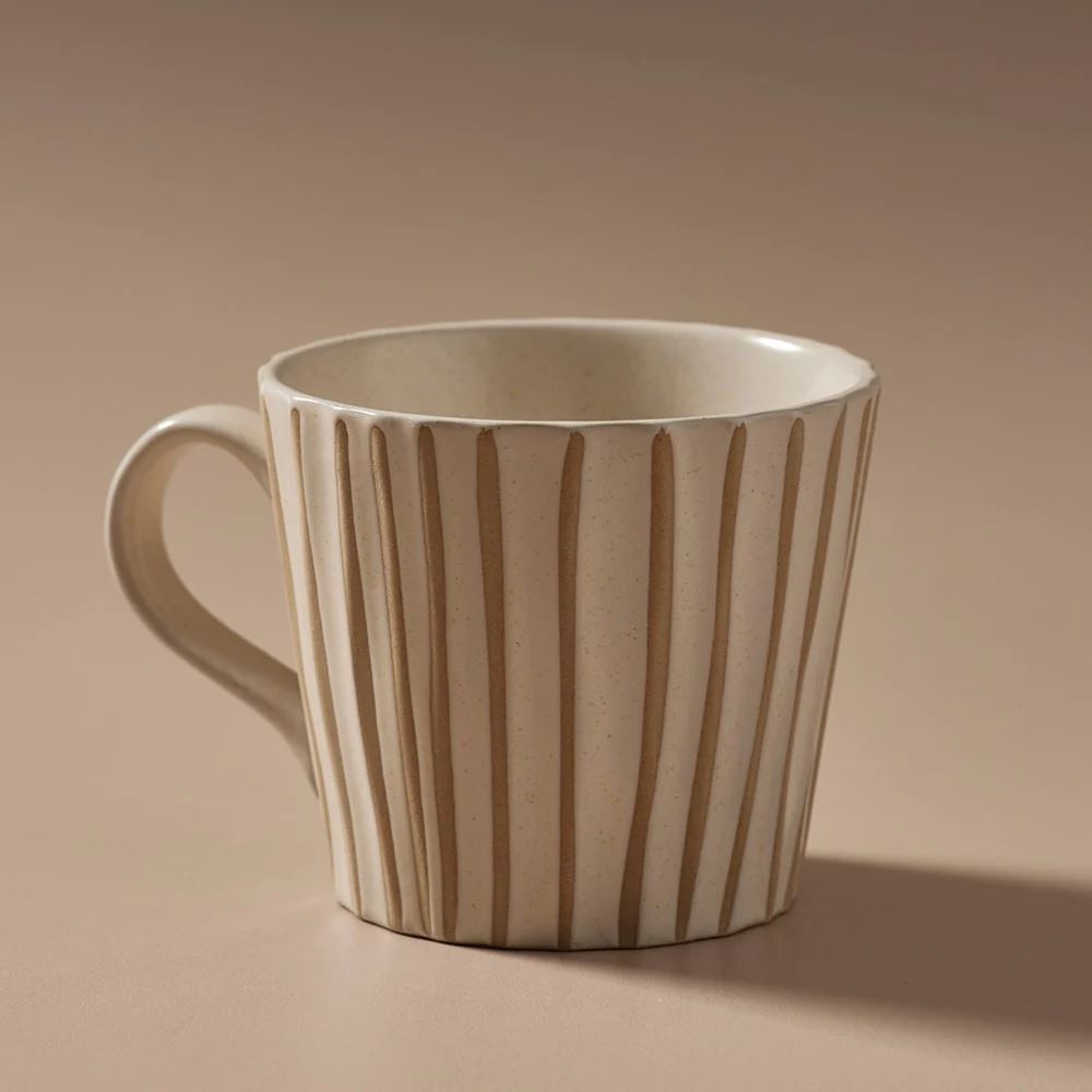 Tidal Mug - Matte White Coffee Mug Indigo Love
