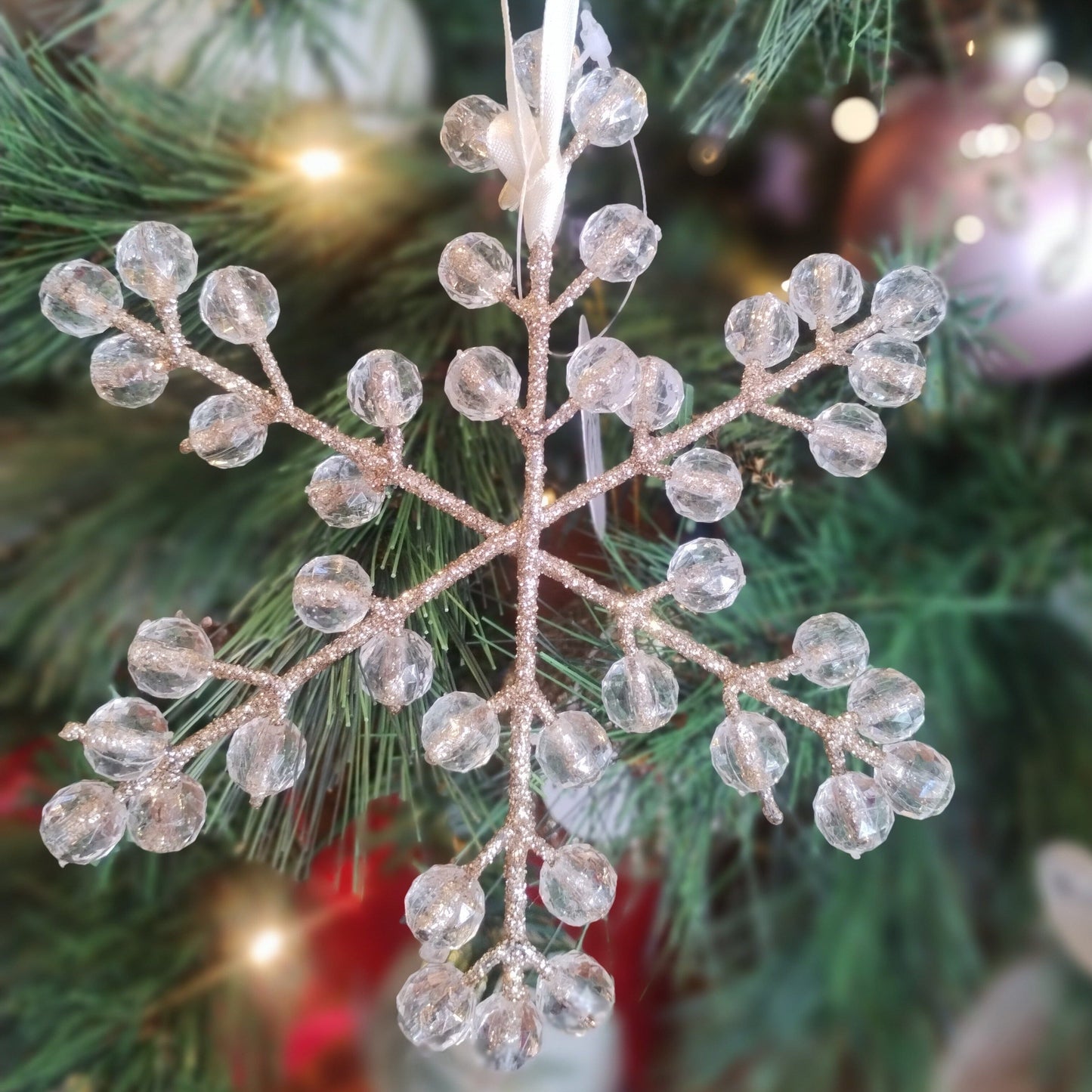 Acrylic Crystal Snowflake Hanging Christmas Decoration XX10386 Christmas Decoration Style and Error 