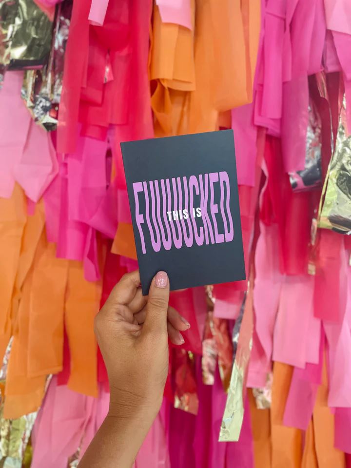 Bad on Paper Greeting Card - This is Fucked Greeting Card Bad on Paper 