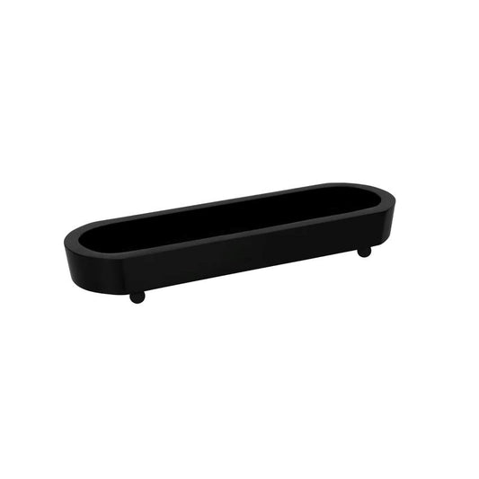 Chef Inox Oval Footed Serving Board - Black Acacia Serving Board Tomkin 
