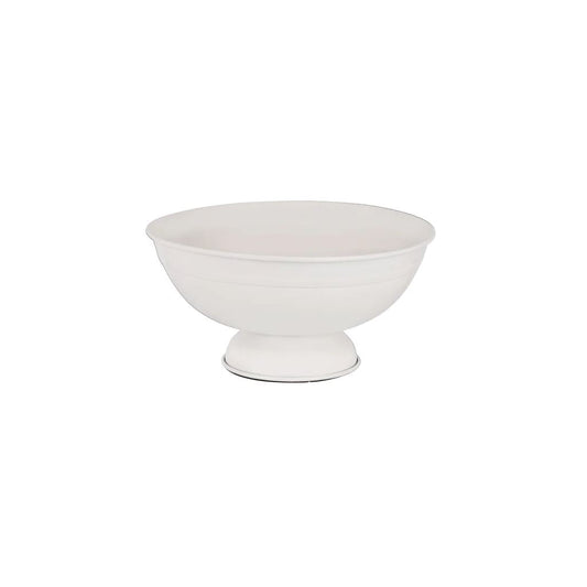 Coney Island Galvanised Footed Serving Bowl - Creme Serving Board Tomkin 