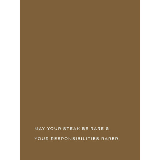 Father's Day Card 'May You Steak Be Rare' Father's Day Card Style and Error 