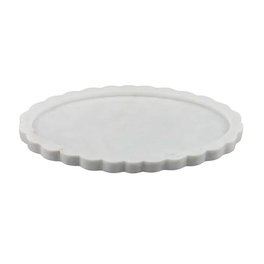 Florence Marble Tray - White Decorative Tray Coast to Coast 