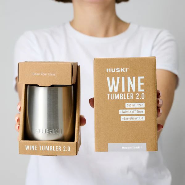 Huski Wine Tumbler 2.0 - Black Wine Tumbler Huski 