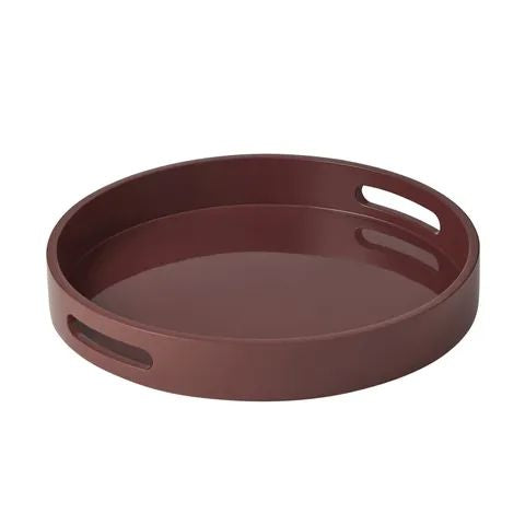 Lucia MDF Lacquered Tray - Claret Tray Coast to Coast 