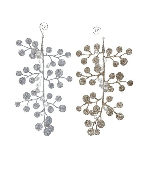 Round Leaf Hanging Acrylic Christmas Decoration Christmas Decoration Coast to Coast 