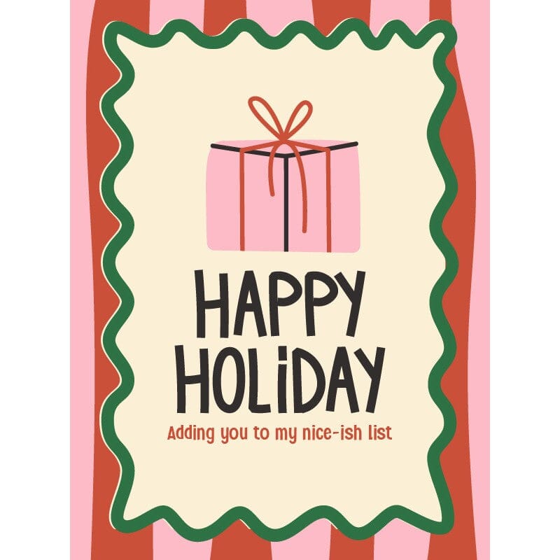 Style + Error Christmas Card - Happy Holiday Christmas Card Style + Error 