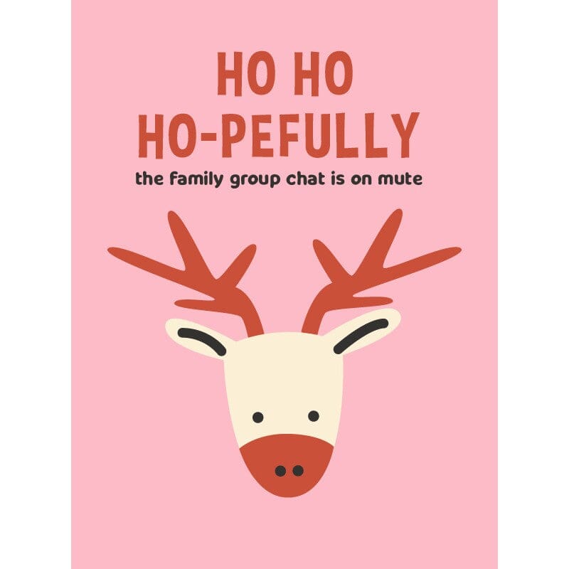 Style + Error Christmas Card - Ho Ho Ho-pefully Christmas Card Style + Error 