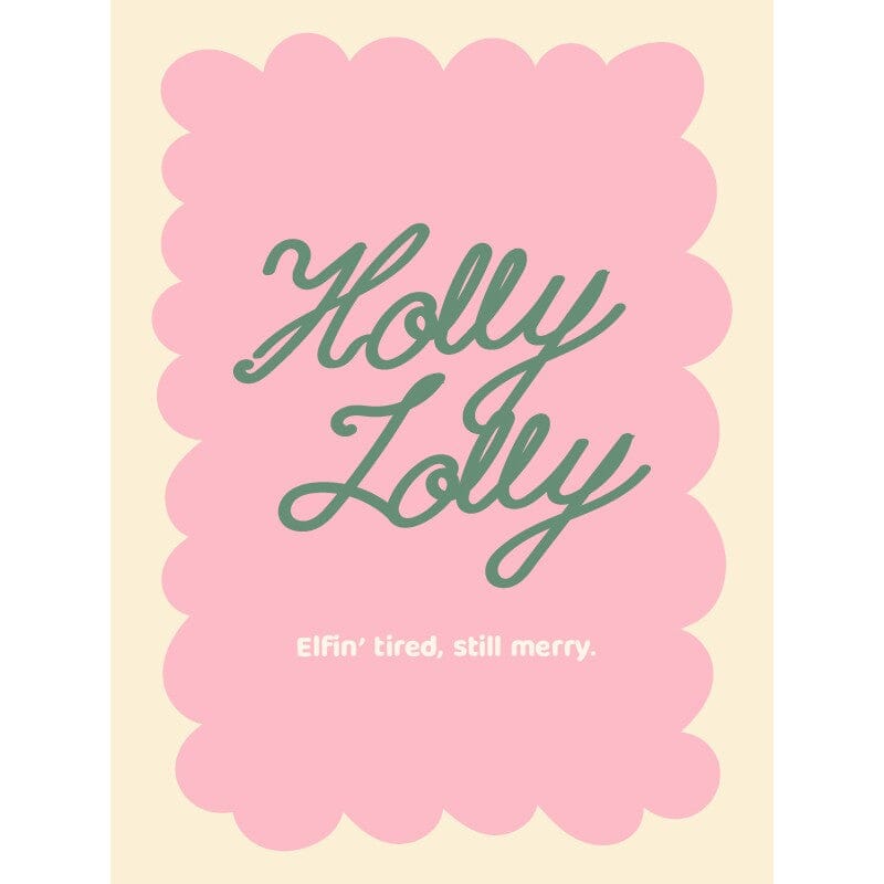 Style + Error Christmas Card - Holly Lolly Christmas Card Style + Error 