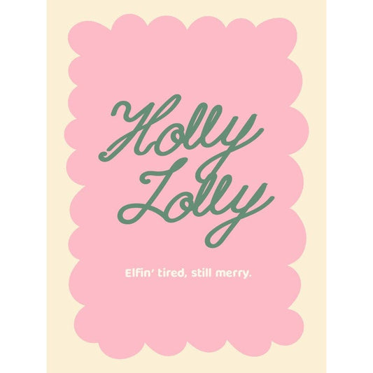 Style + Error Christmas Card - Holly Lolly Christmas Card Style + Error 
