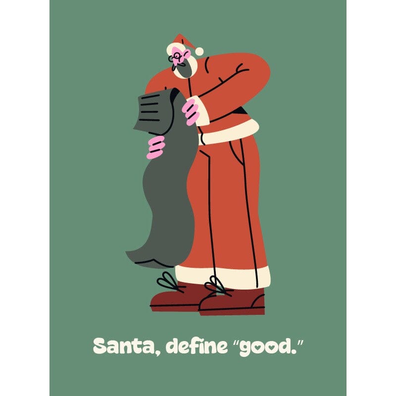 Style + Error Christmas Card - Santa, Define Good Christmas Card Style + Error 