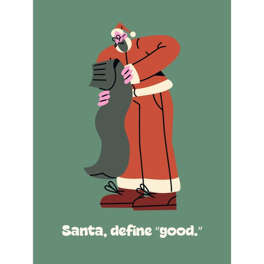 Style + Error Christmas Card - Santa, Define Good Christmas Card Style + Error 