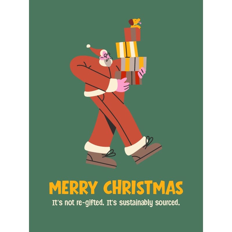 Style + Error Christmas Card - Sustainably Sourced Christmas Card Style + Error 