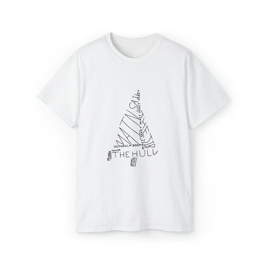 Unisex Ultra Cotton Tee Christmas Tree - White T-Shirt Printify White S 