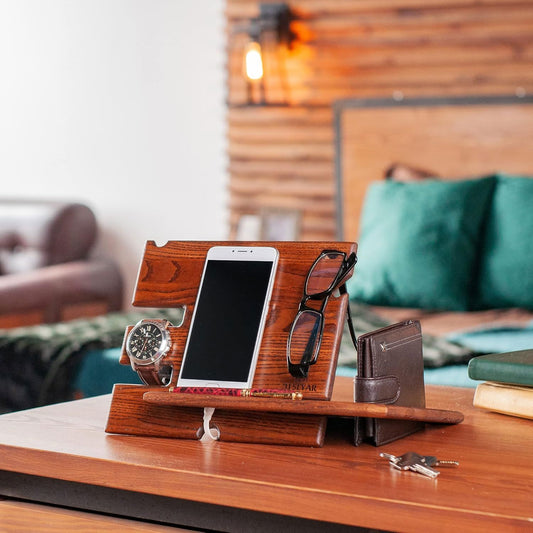 Wood Phone Docking Station & Organiser Docking Station Style + Error 
