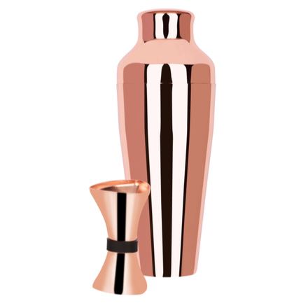 2 Piece Cocktail Set - Rose Gold Cocktail Set Tomkin 