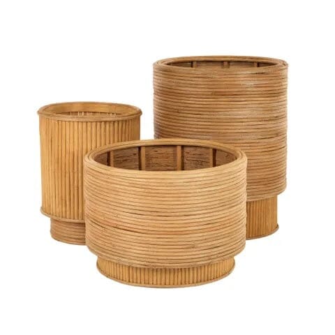 Behati Rattan Planters - Large Natural All Products vendor-unknown 