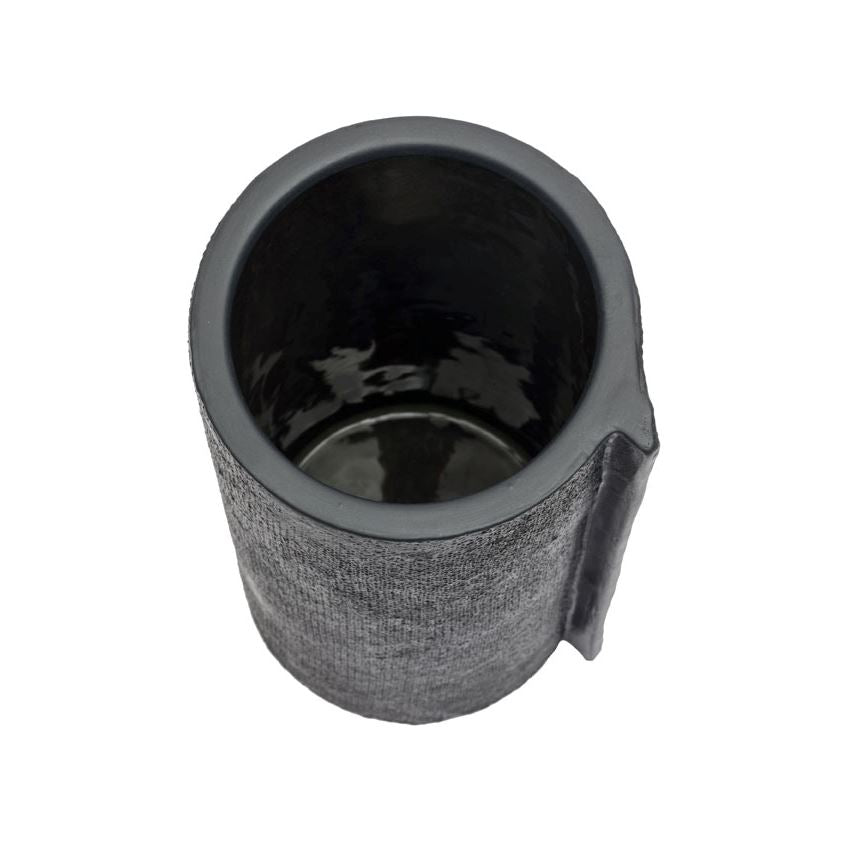 Burlap Vase - Black (Large) All Products vendor-unknown 