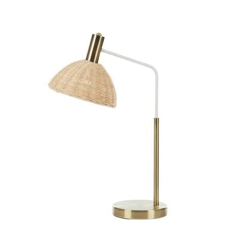 Camden Metal / Rattan Lamp - Brass / Natrual All Products vendor-unknown 