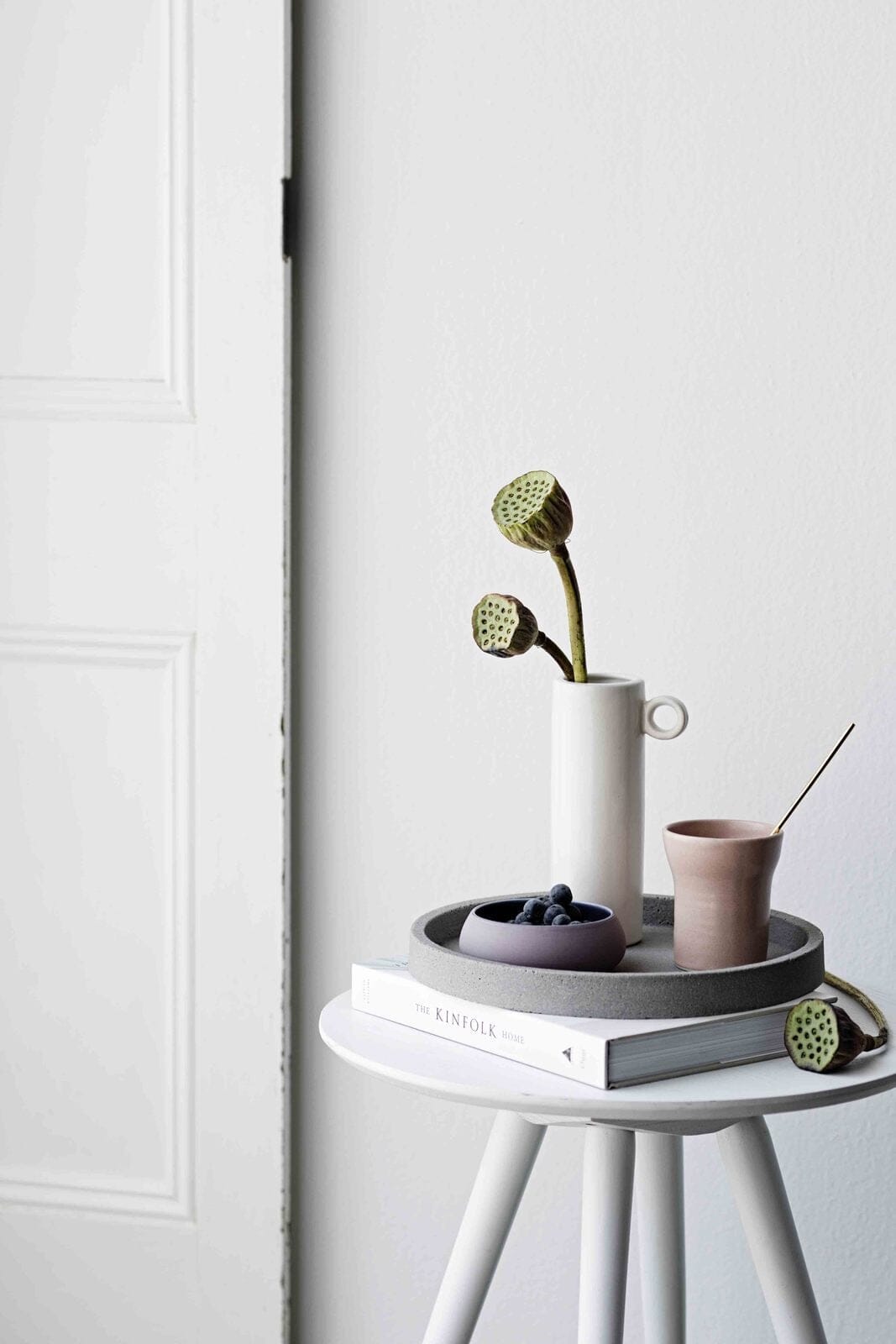 Concrete Round Tray - Natural All Products vendor-unknown 