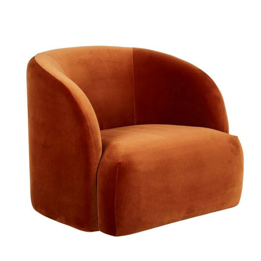 Kennedy Beckett 1 Seater Sofa Chair - Burnt Orange All Products vendor-unknown 