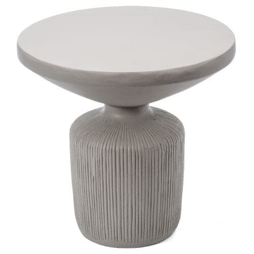 Lahaina Faux Concrete Side Table - Grey All Products vendor-unknown 