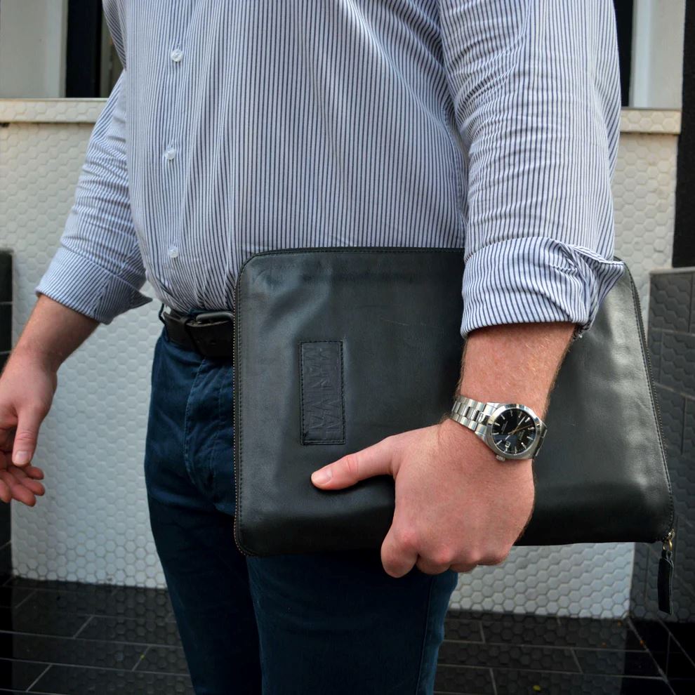 Minimal Manimal Leather Compendium - Onyx Leather Compendium Minimal Manimal 