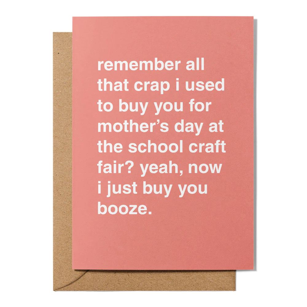 Mother's Day Greeting Card 'School Craft Fair ' Greeting Card Greetings From Hell 