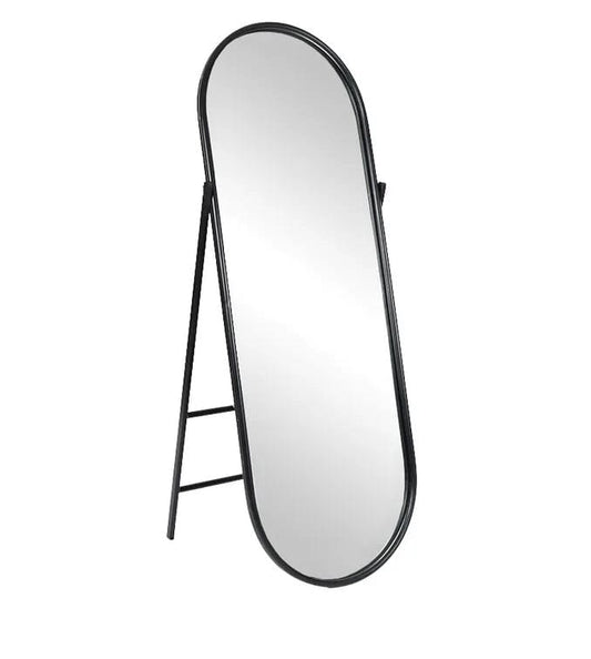 Oban Metal Floor Mirror - Black All Products vendor-unknown 