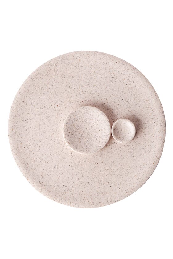 Terrazzo Dimple Tray - Rose (Large) All Products vendor-unknown 