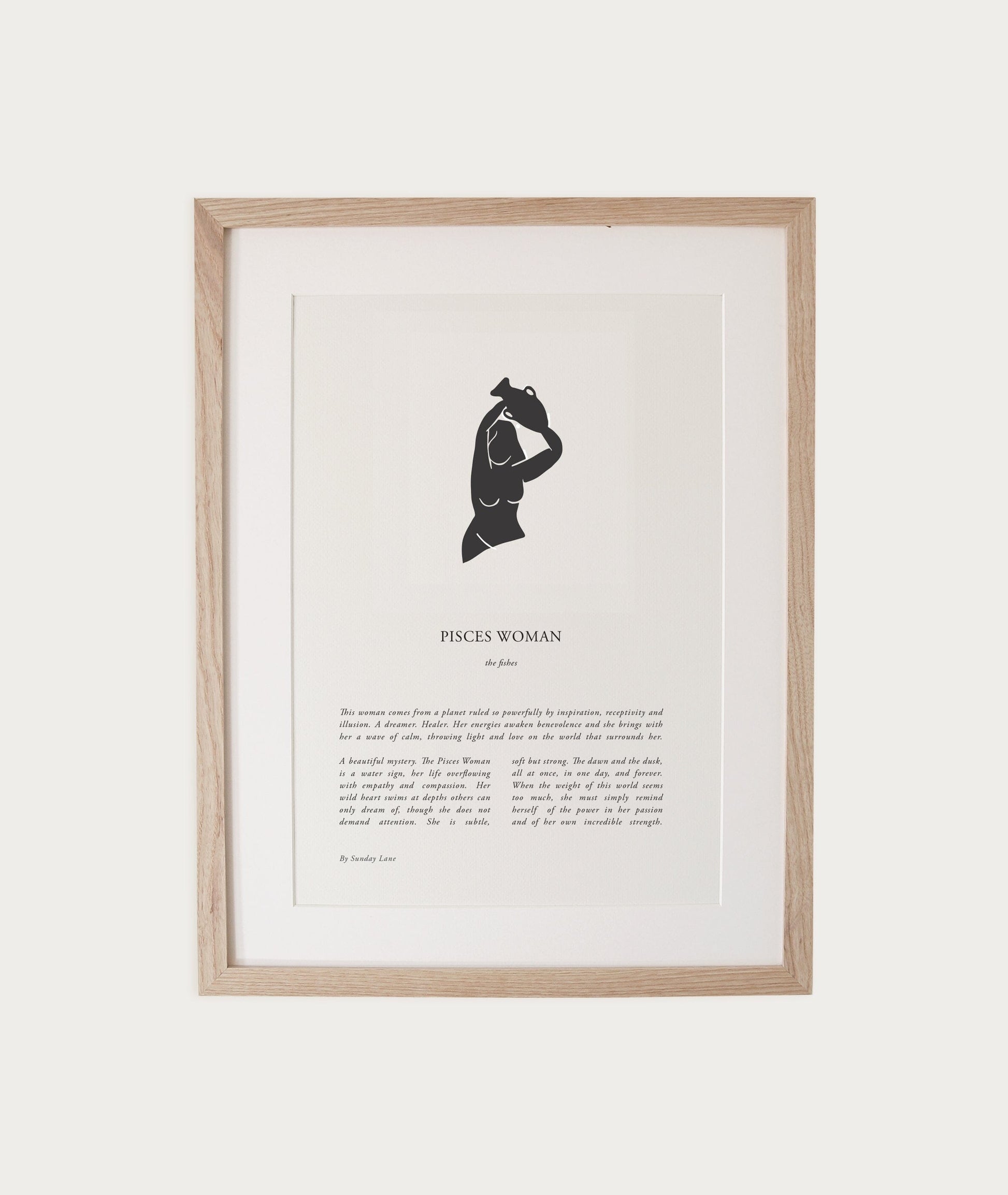 Zodiac Woman - A4 Print (un-framed) All Products vendor-unknown 